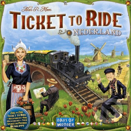 Spoločenská hra: Ticket to Ride Map Collection: Nederland (Alan R. Moon). Days of Wonder, 2013 Spoločenská hra: Ticket to Ride Map Collection: Nederland (Alan R. Moon). Days of Wonder, 2013