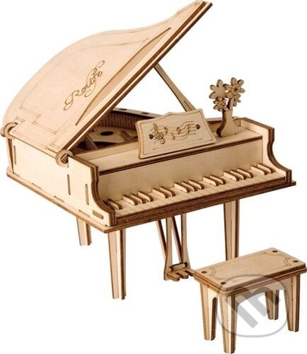 3D dřevěné puzzle Klavír, Robotime, 2024