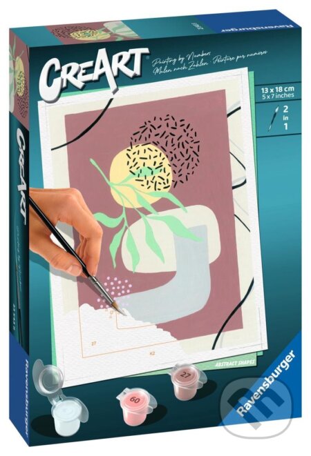 Spoločenská hra: CreArt Buď šťastný: Abstraktní tvary (Ravensburger). Ravensburger, 2024 Spoločenská hra: CreArt Buď šťastný: Abstraktní tvary (Ravensburger). Ravensburger, 2024