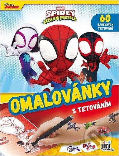 Kniha: Omalovánky s tetováním Spidey (Jiří Models). Jiří Models, 2024 Kniha: Omalovánky s tetováním Spidey (Jiří Models). Jiří Models, 2024