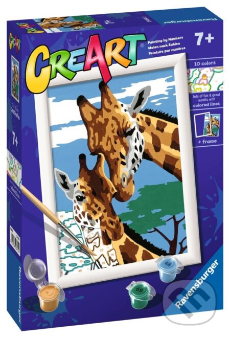 Společenská hra: CreArt Roztomilé žirafy (Ravensburger). Ravensburger, 2024 Společenská hra: CreArt Roztomilé žirafy (Ravensburger). Ravensburger, 2024