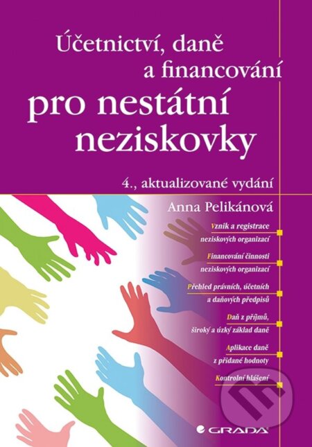 Kniha: Účetnictví, daně a financování pro nestátní neziskovky (Anna Pelikánová). Grada, 2024 Kniha: Účetnictví, daně a financování pro nestátní neziskovky (Anna Pelikánová). Grada, 2024
