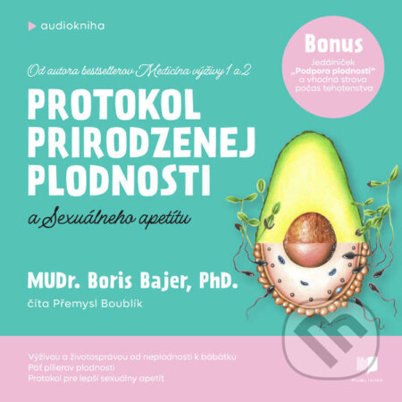 Audiokniha: Protokol prirodzenej plodnosti a sexuálneho apetítu (Boris Bajer). Publixing a Centrum výživy, 2024 Audiokniha: Protokol prirodzenej plodnosti a sexuálneho apetítu (Boris Bajer). Publixing a Centrum výživy, 2024