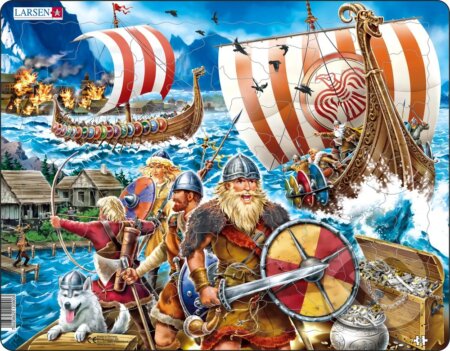 Puzzle: Útok Vikingov (FI8) (Larsen). Larsen Puzzle: Útok Vikingov (FI8) (Larsen). Larsen