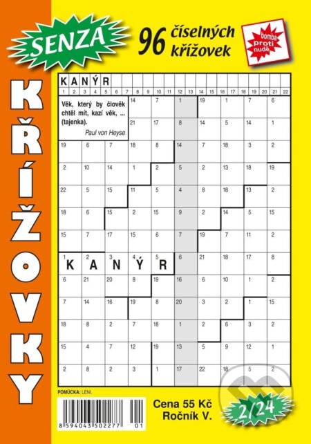 Kniha: Senza číselné křížovky 2/2024 (Telpres). Telpres, 2024 Kniha: Senza číselné křížovky 2/2024 (Telpres). Telpres, 2024