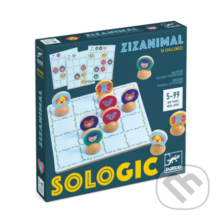 Spoločenská hra: Sologic: Zizanimal (Naháňačka zvierat) (Valéry Fourcade). Djeco, 2024 Spoločenská hra: Sologic: Zizanimal (Naháňačka zvierat) (Valéry Fourcade). Djeco, 2024
