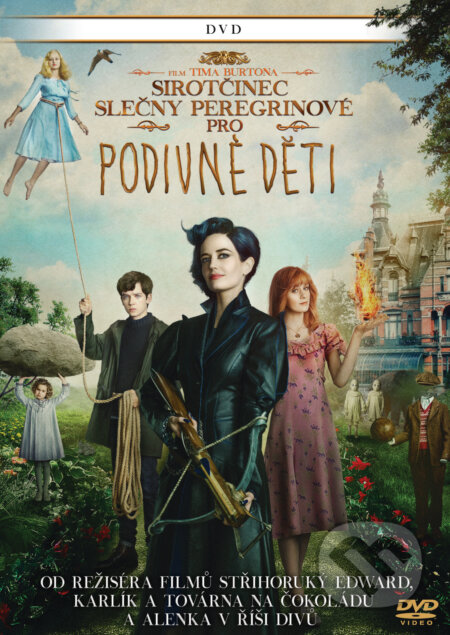 Film: Sirotčinec slečny Peregrinové pro podivné děti (Tim Burton) (DVD). Bonton Film, 2017 Film: Sirotčinec slečny Peregrinové pro podivné děti (Tim Burton) (DVD). Bonton Film, 2017