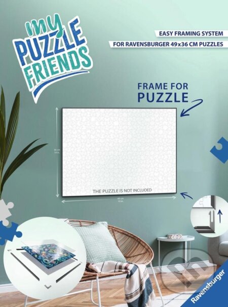 Puzzle: Rám na puzzle černý 70x50 cm (Ravensburger). Ravensburger Puzzle: Rám na puzzle černý 70x50 cm (Ravensburger). Ravensburger