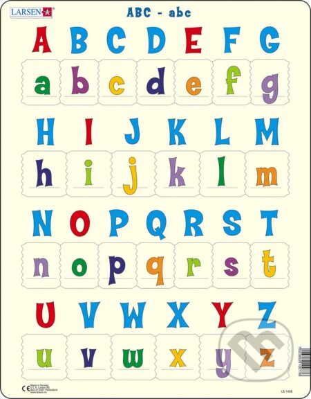 Puzzle: Abeceda - veľké a malé písmená (LS1426) (Larsen). Larsen Puzzle: Abeceda - veľké a malé písmená (LS1426) (Larsen). Larsen