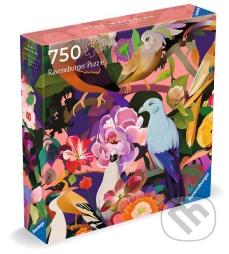 Puzzle: Barevní ptáci a květy (Ravensburger). Ravensburger, 2024 Puzzle: Barevní ptáci a květy (Ravensburger). Ravensburger, 2024