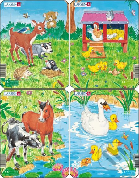 Puzzle: Roztomilé zvieratká (M1) (Larsen). Larsen Puzzle: Roztomilé zvieratká (M1) (Larsen). Larsen