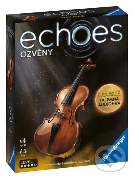 Společenská hra: Echoes Housle (Ravensburger). Ravensburger, 2024 Společenská hra: Echoes Housle (Ravensburger). Ravensburger, 2024