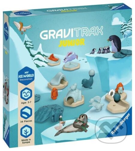 Spoločenská hra: GraviTrax Junior Ledový svět (Ravensburger). Ravensburger, 2024 Spoločenská hra: GraviTrax Junior Ledový svět (Ravensburger). Ravensburger, 2024