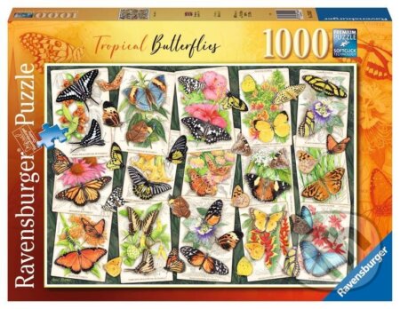 Puzzle: Tropičtí motýli (Ravensburger). Ravensburger, 2024 Puzzle: Tropičtí motýli (Ravensburger). Ravensburger, 2024