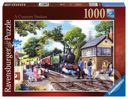 Puzzle: Vlaková zastávka na venkově (Ravensburger). Ravensburger, 2024 Puzzle: Vlaková zastávka na venkově (Ravensburger). Ravensburger, 2024