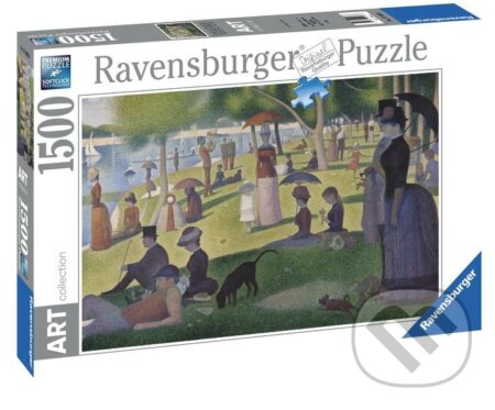 Puzzle: Georges Seurat: Nedělní odpoledne na ostrově Grande Jatte (Ravensburger). Ravensburger, 2024 Puzzle: Georges Seurat: Nedělní odpoledne na ostrově Grande Jatte (Ravensburger). Ravensburger, 2024