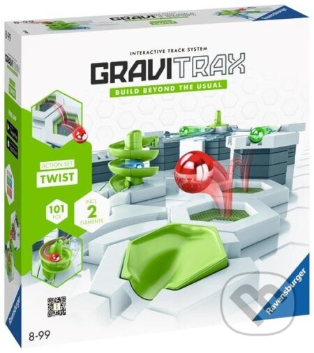 Spoločenská hra: GraviTrax Akční set Twist (Ravensburger). Ravensburger, 2024 Spoločenská hra: GraviTrax Akční set Twist (Ravensburger). Ravensburger, 2024