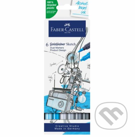 Popisovače Gofa Sketch Dual set 6 Product design (Faber-Castell). Faber-Castell Popisovače Gofa Sketch Dual set 6 Product design (Faber-Castell). Faber-Castell