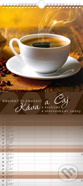Kalendář nástěnný 2017 - Káva a čaj, Presco Group, 2016