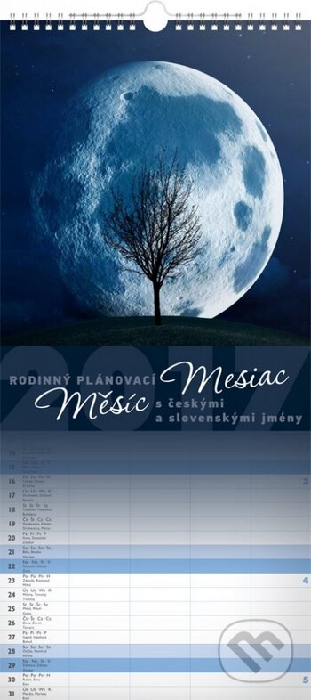 Kalendář nástěnný 2017 - Měsíc, Presco Group, 2016
