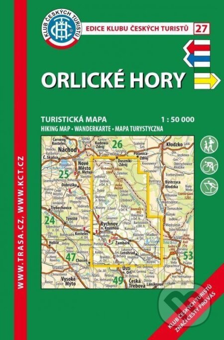 Orlické hory 1:50 000 Turistická mapa (Klub českých turistů). Klub českých turistů, 2024 Orlické hory 1:50 000 Turistická mapa (Klub českých turistů). Klub českých turistů, 2024