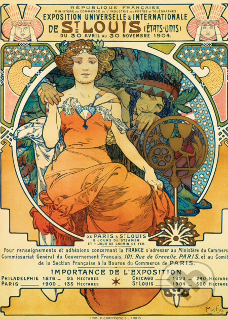 Puzzle: Alfonz Mucha: Svetový veľtrh a medzinárodná výstava v St. Louis (Alfonz Mucha). Bluebird Puzzle: Alfonz Mucha: Svetový veľtrh a medzinárodná výstava v St. Louis (Alfonz Mucha). Bluebird