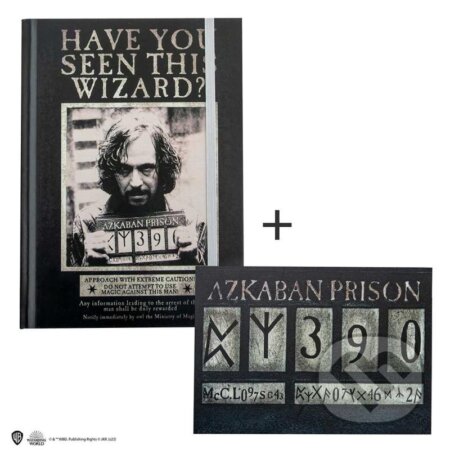 Harry Potter Zápisník so záložkou - Sirius Black: Azkaban (Distrineo). Distrineo, 2024 Harry Potter Zápisník so záložkou - Sirius Black: Azkaban (Distrineo). Distrineo, 2024