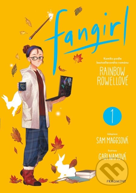 Kniha: Fangirl 1 (Rainbow Rowell a Sam Maggs). Nakladatelství Fragment, 2024 Kniha: Fangirl 1 (Rainbow Rowell a Sam Maggs). Nakladatelství Fragment, 2024