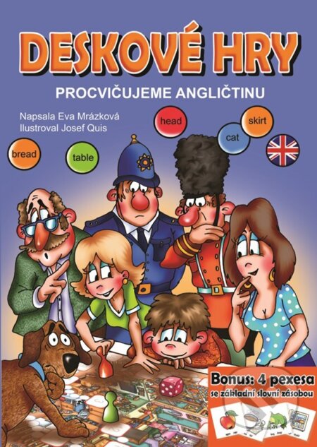Kniha: Deskové hry. Procvičujeme angličtinu (Eva Mrázková). Edika, 2024 Kniha: Deskové hry. Procvičujeme angličtinu (Eva Mrázková). Edika, 2024
