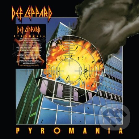Hudobné CD: Def Leppard: Pyromania Ltd. CD+BD (Hudobné albumy). Hudobné albumy, 2024 Hudobné CD: Def Leppard: Pyromania Ltd. CD+BD (Hudobné albumy). Hudobné albumy, 2024