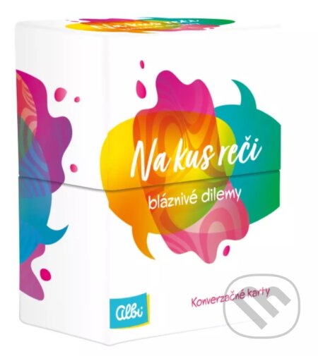 Spoločenská hra: Na kus reči - Bláznivé dilemy (Albi). Albi, 2024 Spoločenská hra: Na kus reči - Bláznivé dilemy (Albi). Albi, 2024