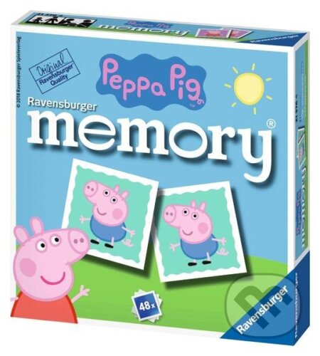 Společenská hra: Pexeso mini Prasátko Peppa (Ravensburger). Ravensburger, 2024 Společenská hra: Pexeso mini Prasátko Peppa (Ravensburger). Ravensburger, 2024