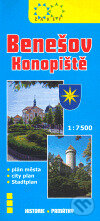 Benešov, Konopiště-plán města 1:7 500 (Žaket). Žaket, 2007 Benešov, Konopiště-plán města 1:7 500 (Žaket). Žaket, 2007