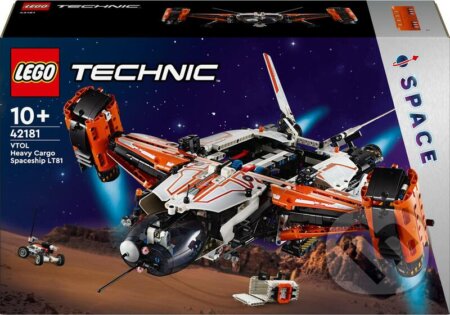 Společenská hra: LEGO® Technic 42181 VTOL Vesmírna loď na prepravu ťažkého nákladu LT81 (LEGO). LEGO, 2024 Společenská hra: LEGO® Technic 42181 VTOL Vesmírna loď na prepravu ťažkého nákladu LT81 (LEGO). LEGO, 2024
