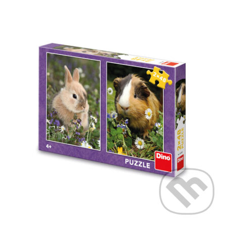 Puzzle: Zajačik a morča (Dino). Dino, 2024 Puzzle: Zajačik a morča (Dino). Dino, 2024