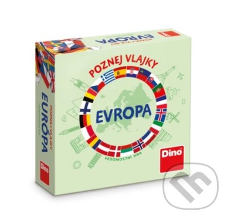 Společenská hra: Poznej vlajky: Evropa (Dino). Dino, 2024 Společenská hra: Poznej vlajky: Evropa (Dino). Dino, 2024