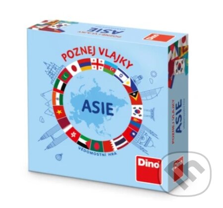 Spoločenská hra: Poznej vlajky: Asie (Dino). Dino, 2024 Spoločenská hra: Poznej vlajky: Asie (Dino). Dino, 2024