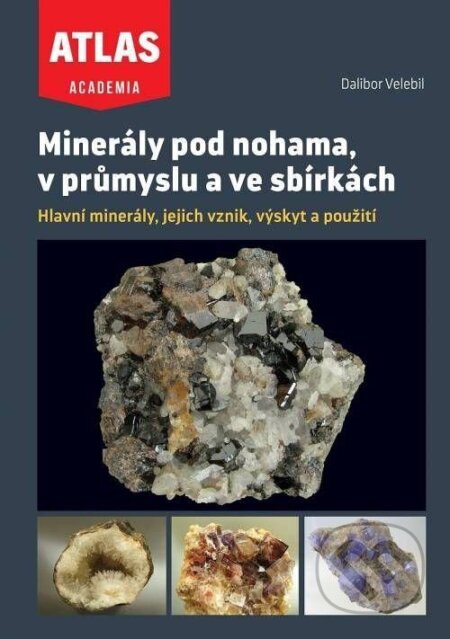 Kniha: Minerály pod nohama, v průmyslu a ve sbírkách (Dalibor Velebil). Academia, 2024 Kniha: Minerály pod nohama, v průmyslu a ve sbírkách (Dalibor Velebil). Academia, 2024