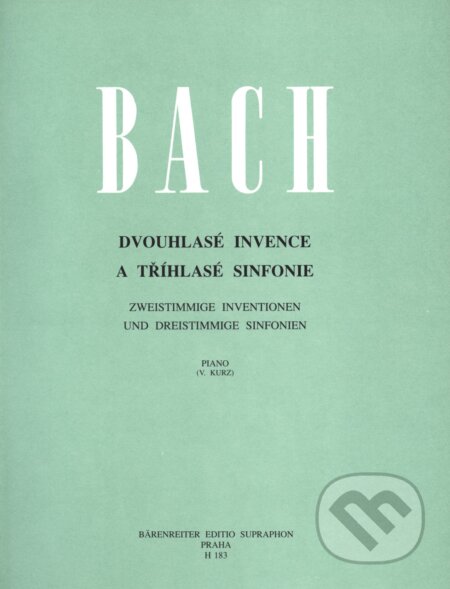 Kniha: Dvouhlasé invence a tříhlasé sinfonie (Johann Sebastian Bach). Bärenreiter Praha, 2009 Kniha: Dvouhlasé invence a tříhlasé sinfonie (Johann Sebastian Bach). Bärenreiter Praha, 2009