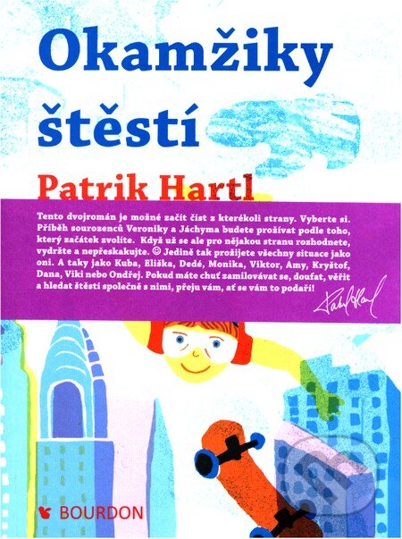 Kniha: Okamžiky štěstí (Patrik Hartl). Bourdon, 2016 Kniha: Okamžiky štěstí (Patrik Hartl). Bourdon, 2016