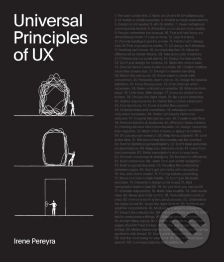 Kniha: Universal Principles of UX (Irene Pereyra). Rockport, 2023 Kniha: Universal Principles of UX (Irene Pereyra). Rockport, 2023