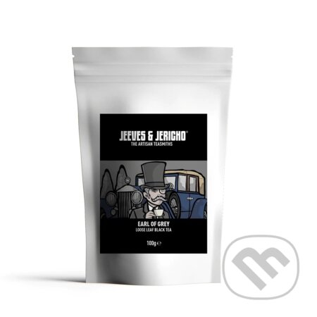 Kávy a čaje: Earl of Grey - sypaný čaj 100 g (Jeeves & Jericho). Jeeves & Jericho, 2024 Kávy a čaje: Earl of Grey - sypaný čaj 100 g (Jeeves & Jericho). Jeeves & Jericho, 2024