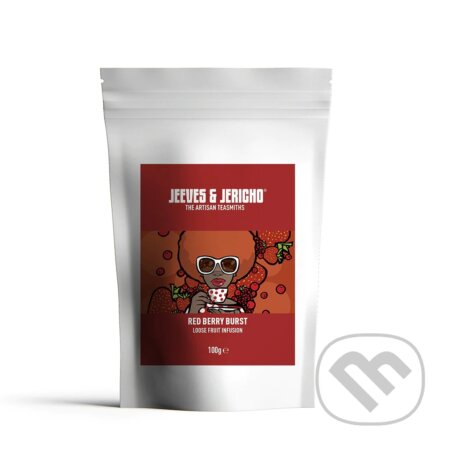 Kávy a čaje: Red Berry Burst - sypaný čaj 100 g (Jeeves & Jericho). Jeeves & Jericho, 2024 Kávy a čaje: Red Berry Burst - sypaný čaj 100 g (Jeeves & Jericho). Jeeves & Jericho, 2024