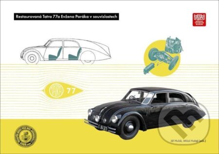 Kniha: Restaurovaná Tatra 77 a Evžena Poráka v souvislostech (Jiří Hulák). Národní technické muzeum, 2024 Kniha: Restaurovaná Tatra 77 a Evžena Poráka v souvislostech (Jiří Hulák). Národní technické muzeum, 2024