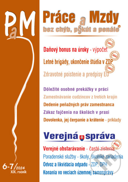 Kniha: Práce a Mzdy bez chýb, pokút a penále č. 6-7 / 2024 - Daňový bonus na úroky - ako vypočítať (Poradca s.r.o.). Poradca s.r.o., 2024 Kniha: Práce a Mzdy bez chýb, pokút a penále č. 6-7 / 2024 - Daňový bonus na úroky - ako vypočítať (Poradca s.r.o.). Poradca s.r.o., 2024