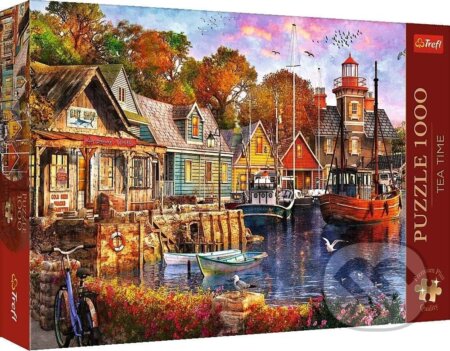 Puzzle: Čajový čas: Prímorský prístav (Trefl). Trefl, 2024 Puzzle: Čajový čas: Prímorský prístav (Trefl). Trefl, 2024