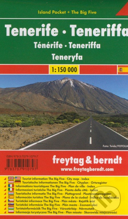 Teneriffa, Autokarte 1:150000, freytag&berndt, 2014
