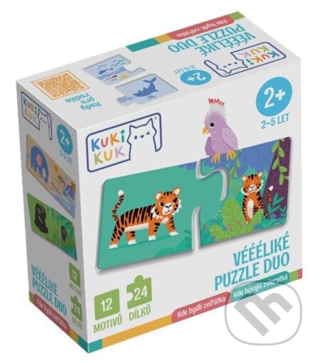 Puzzle: KukiKuk Véééliké puzzle duo Kde bydlí zvířátka (Betexa). Betexa, 2024 Puzzle: KukiKuk Véééliké puzzle duo Kde bydlí zvířátka (Betexa). Betexa, 2024