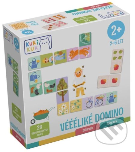 Společenská hra: KukiKuk Véééliké domino Zahrada (Betexa). Betexa, 2024 Společenská hra: KukiKuk Véééliké domino Zahrada (Betexa). Betexa, 2024