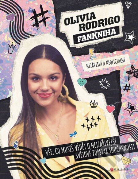 Kniha: Olivia Rodrigo: fankniha (Malcolm Croft). CPRESS, 2024 Kniha: Olivia Rodrigo: fankniha (Malcolm Croft). CPRESS, 2024